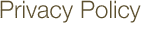 Privacy Policy